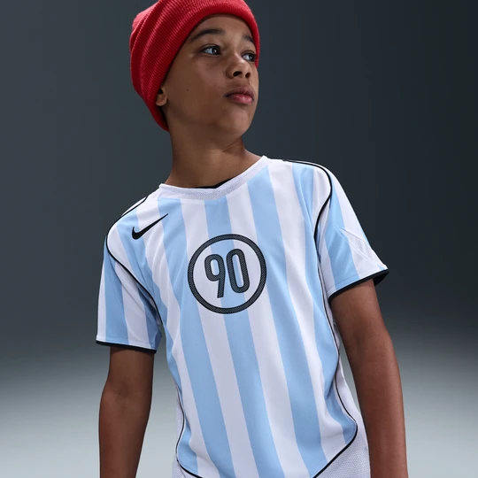 Zdjęcie produktu Koszulka piłkarska dla dużych dzieci Dri-FIT Nike Total 90 - Niebieski