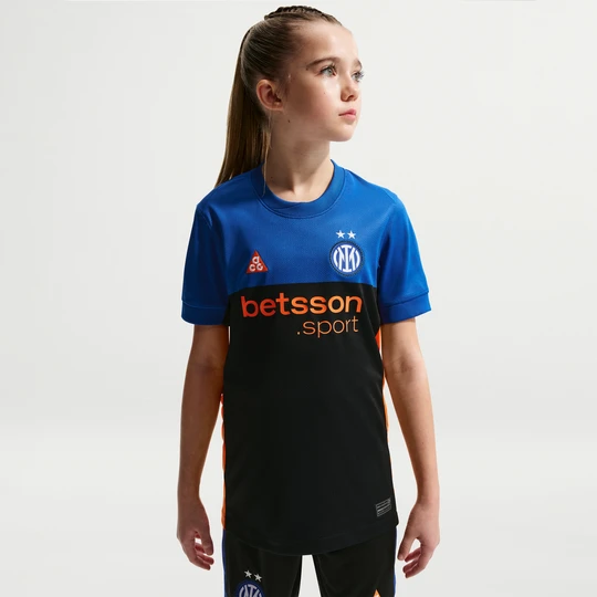 Zdjęcie produktu Koszulka piłkarska dla dużych dzieci Nike ACG Dri-FIT Inter Mediolan Stadium 2026 SE – replika - Niebieski