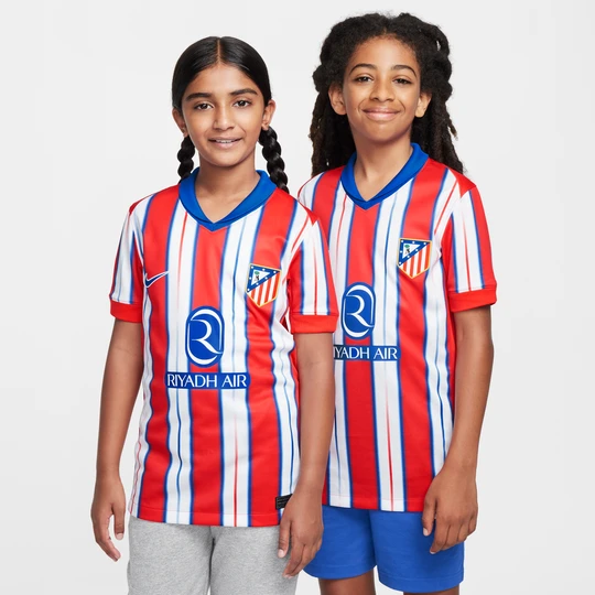 Zdjęcie produktu Koszulka piłkarska dla dużych dzieci Nike Dri-FIT Atlético Madryt Stadium 2024/25 (wersja domowa) – replika - Niebieski
