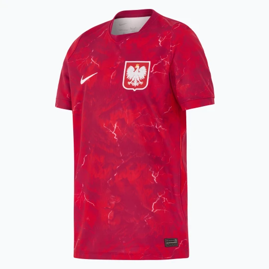 Zdjęcie produktu Koszulka reprezentacji Polski dziecięca wyjazdowa Nike Dri-Fit 2026 noble red / sport red