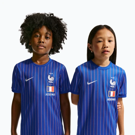 Zdjęcie produktu Koszulka piłkarska dziecięca Nike Francja Pre-Match game royal / university red / white Niebieski