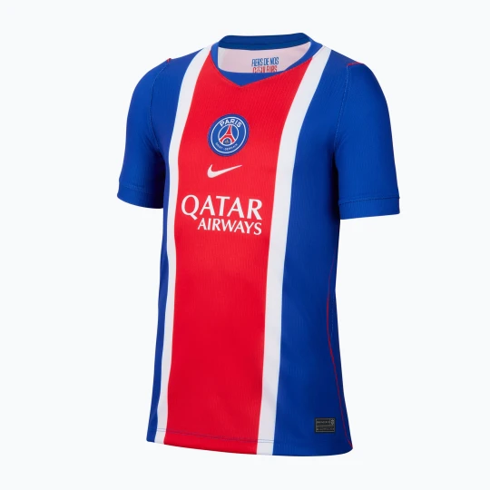 Zdjęcie produktu Koszulka piłkarska dziecięca Nike Paris Saint-Germain Dri-Fit Stadium Home old royal / white / university red / white Granatowy