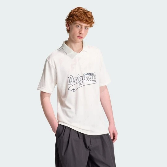 Zdjęcie produktu KOSZULKA PIŁKARSKA JACQUARD ORIGINALS Adidas Cloud White