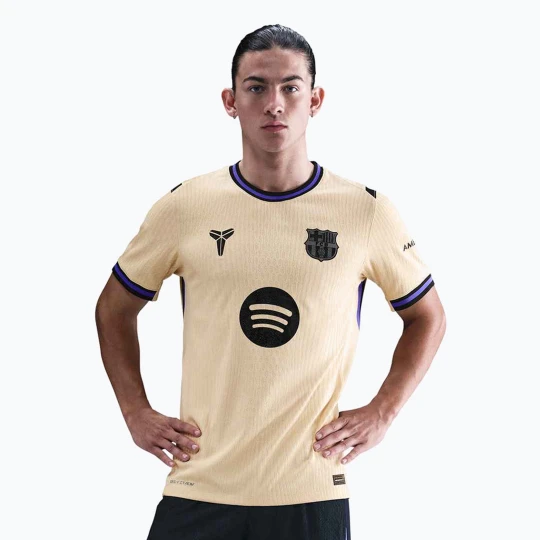 Zdjęcie produktu Koszulka piłkarska męska Nike FC Barcelona 2025 / 26 Match Away team gold / team gold / persian violet / black Beżowy