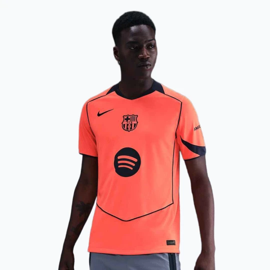 Zdjęcie produktu Koszulka piłkarska męska Nike FC Barcelona 2025/26 Stadium Third bright mango/midnight navy/midnight navy Pomarańczowy
