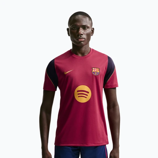 Zdjęcie produktu Koszulka piłkarska męska Nike FC Barcelona Strike Soccer Dri-Fit noble red/blackened blue/mineral yellow