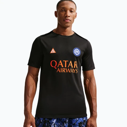 Zdjęcie produktu Koszulka piłkarska męska Nike Inter Milan Academy Pro SE black/safety orange