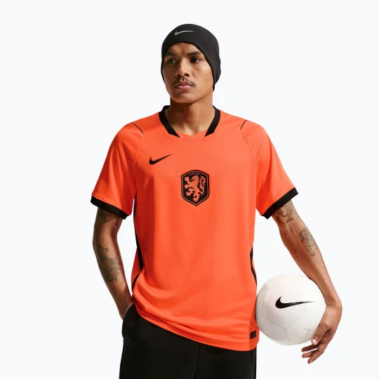 Zdjęcie produktu Koszulka piłkarska męska Nike Netherlands 2026 Stadium Home hyper crimson/black Pomarańczowy