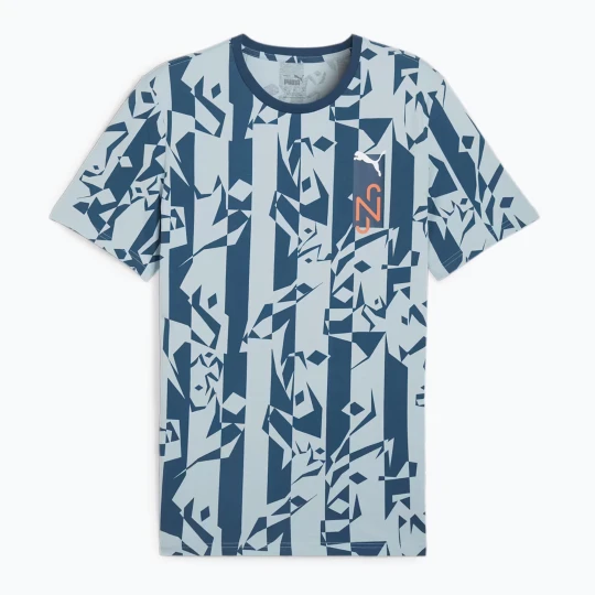 Zdjęcie produktu Koszulka piłkarska męska PUMA Neymar Jr Creativity Logo Tee ocean tropic / turquoise surf Niebieski