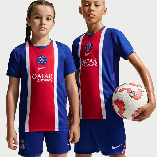 Zdjęcie produktu Koszulka piłkarska Nike Dri-FIT Paris Saint-Germain Stadium 2026/27 dla dużych dzieci (wersja domowa) – replika - Niebieski