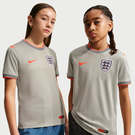 Zdjęcie produktu Koszulka piłkarska z krótkim rękawem dla dużych dzieci Anglia x Palace - Szary Nike