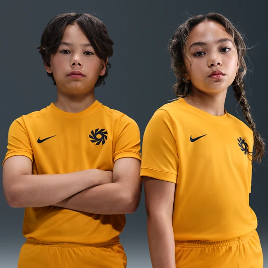 Zdjęcie produktu Koszulka piłkarska z krótkim rękawem dla dużych dzieci Dri-FIT Erling Haaland Academy - Żółty Nike