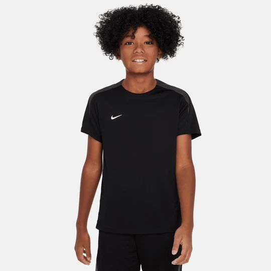 Zdjęcie produktu Koszulka piłkarska z krótkim rękawem dla dużych dzieci Nike Dri-FIT Strike - Czerń
