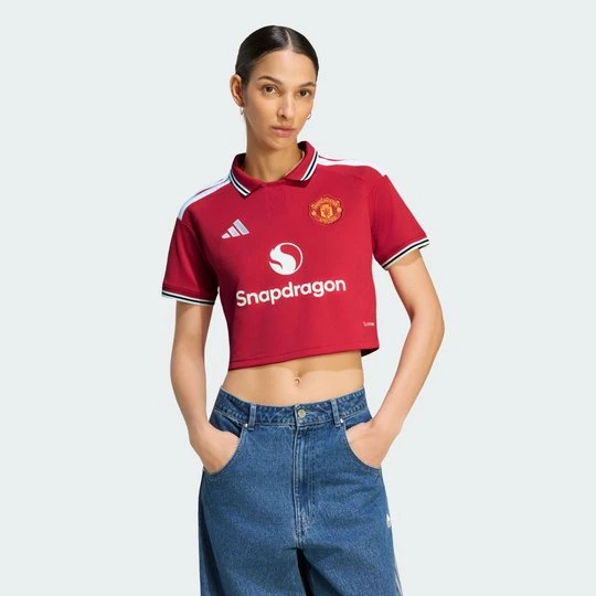 Zdjęcie produktu Koszulka podstawowa o skróconej długości Manchester United 26 / 27 Adidas Mufc Red