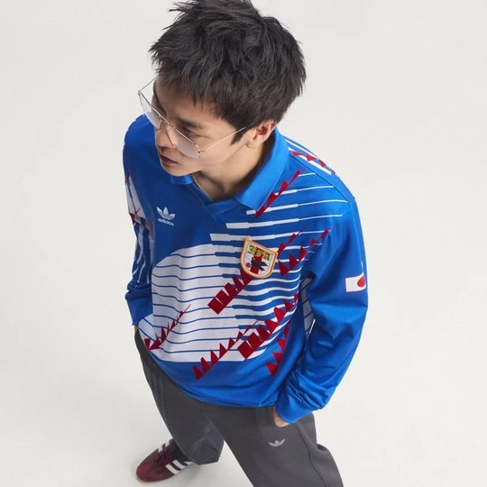 Zdjęcie produktu Koszulka podstawowa z długim rękawem Japonia 1993 Adidas niebieski