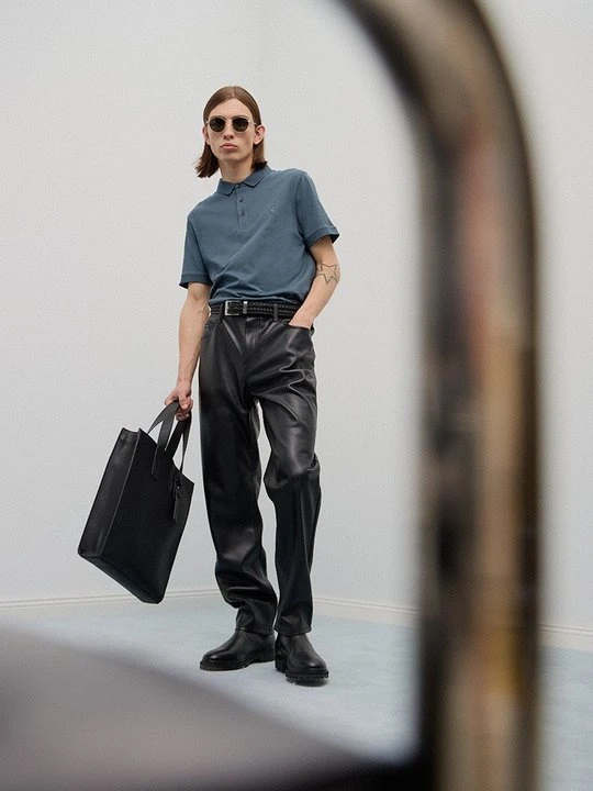 Zdjęcie produktu Koszulka polo AllSaints niebieski
