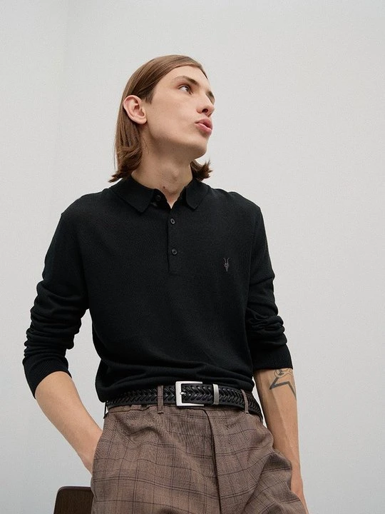 Zdjęcie produktu Koszulka polo AllSaints czarny