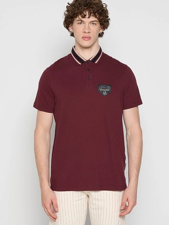 Zdjęcie produktu Koszulka polo Armani Exchange ciemnoczerwony