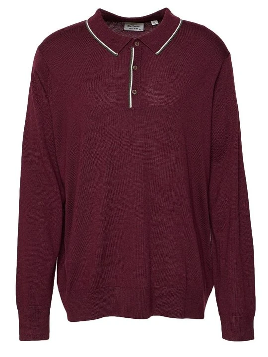 Zdjęcie produktu Koszulka polo Ben Sherman ciemnoczerwony