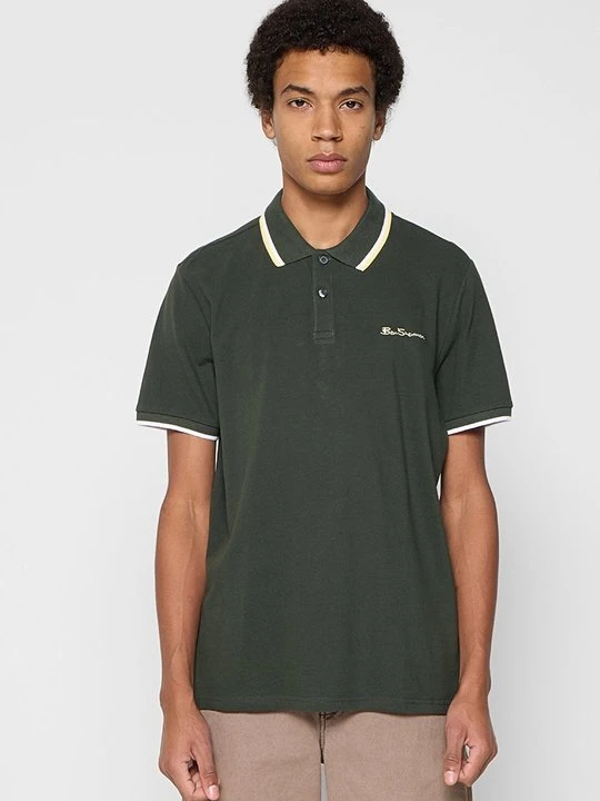 Zdjęcie produktu Koszulka polo Ben Sherman ciemnozielony