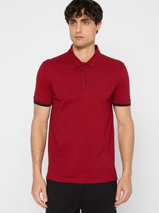 Zdjęcie produktu Koszulka polo Boss ciemnoczerwony