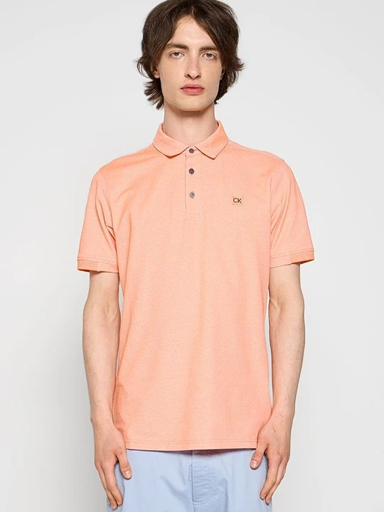 Zdjęcie produktu Koszulka polo Calvin Klein pomarańczowy