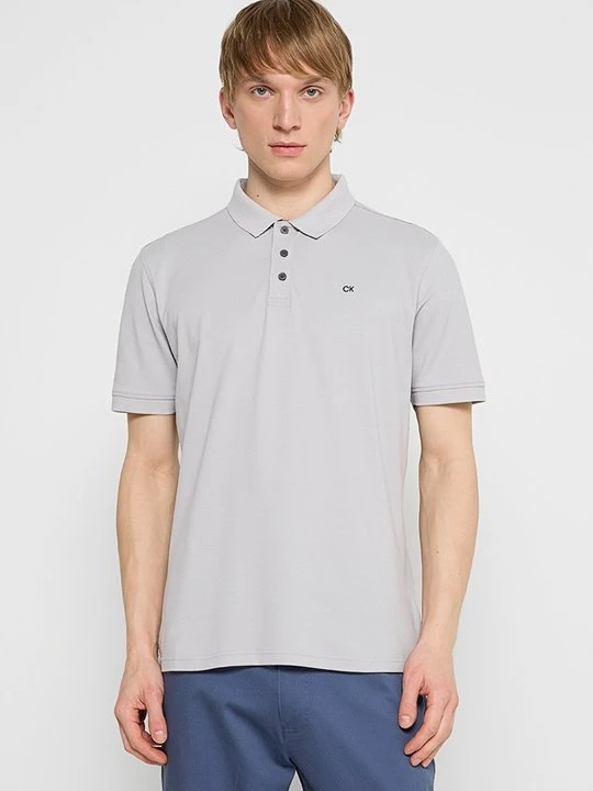 Zdjęcie produktu Koszulka polo Calvin Klein srebrny
