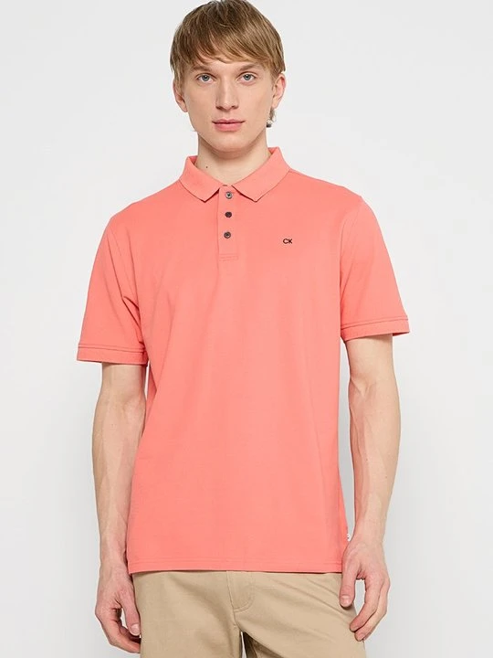 Zdjęcie produktu Koszulka polo Calvin Klein pomarańczowy