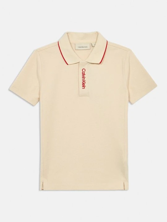 Zdjęcie produktu Koszulka polo Calvin Klein Jeans mleczny