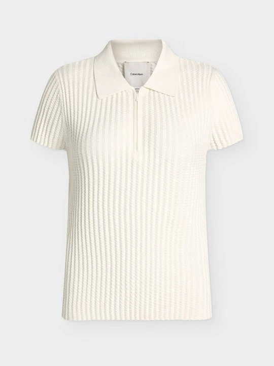 Zdjęcie produktu Koszulka polo Calvin Klein mleczny