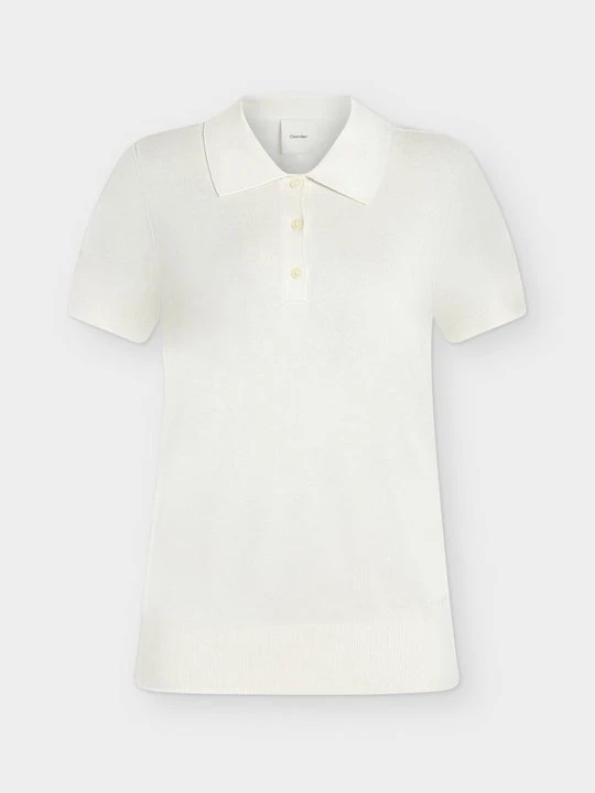 Zdjęcie produktu Koszulka polo Calvin Klein mleczny