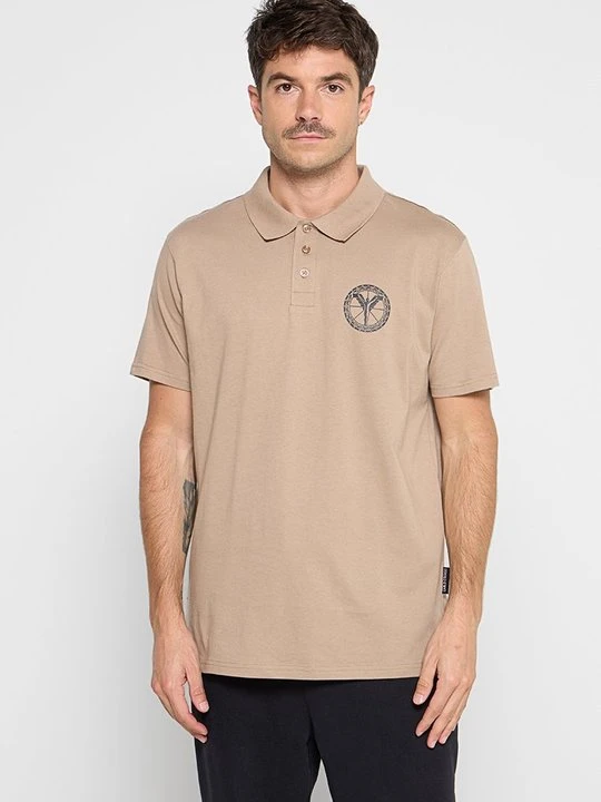 Zdjęcie produktu Koszulka polo Carlo Colucci taupe