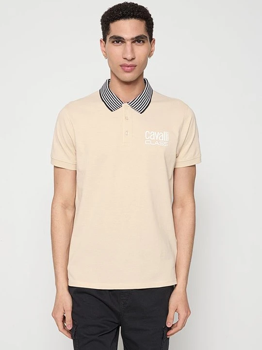 Zdjęcie produktu Koszulka polo Cavalli Class beżowy