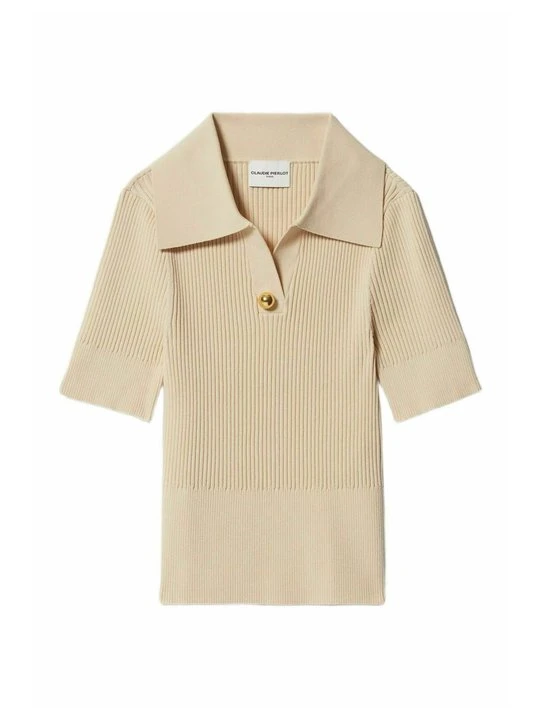 Zdjęcie produktu Koszulka polo CLAUDIE PIERLOT beżowy