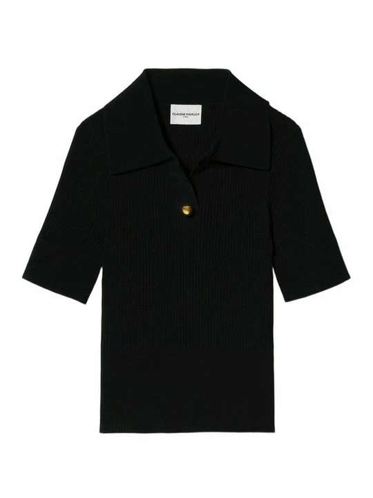 Zdjęcie produktu Koszulka polo CLAUDIE PIERLOT czarny