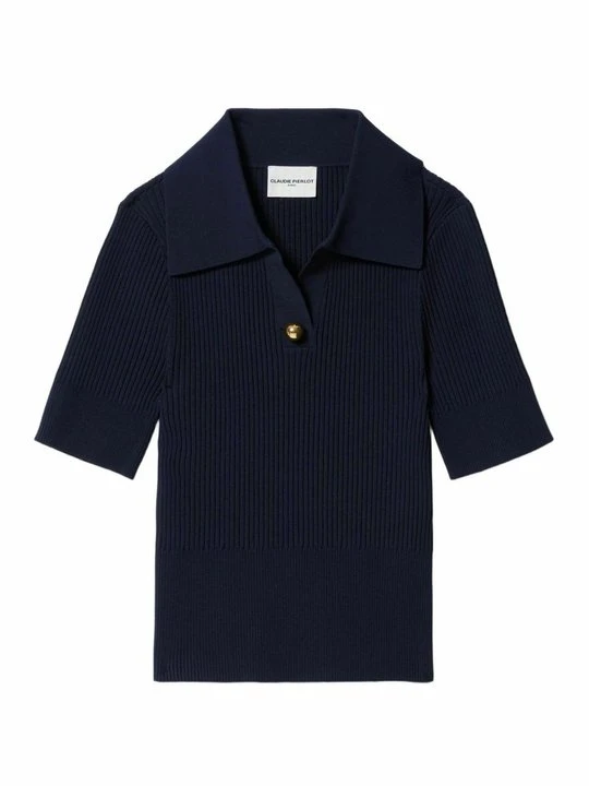 Zdjęcie produktu Koszulka polo CLAUDIE PIERLOT granatowy