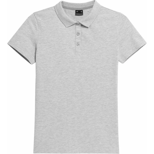 Zdjęcie produktu Koszulka polo damska 4FSS23TTSHF586 4F Szary