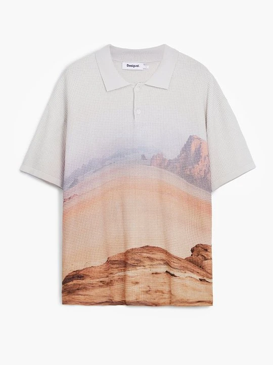 Zdjęcie produktu Koszulka polo Desigual piaskowy