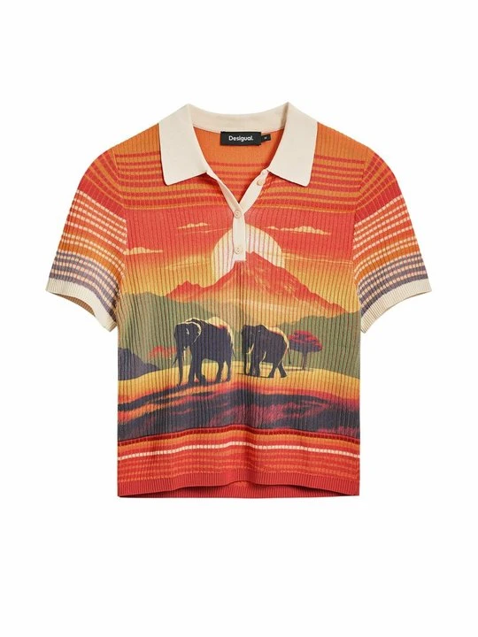 Zdjęcie produktu Koszulka polo Desigual żółty