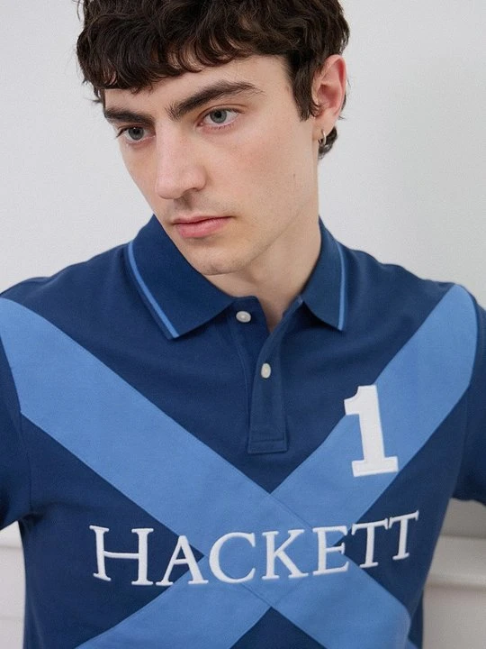 Zdjęcie produktu Koszulka polo Hackett London niebieski