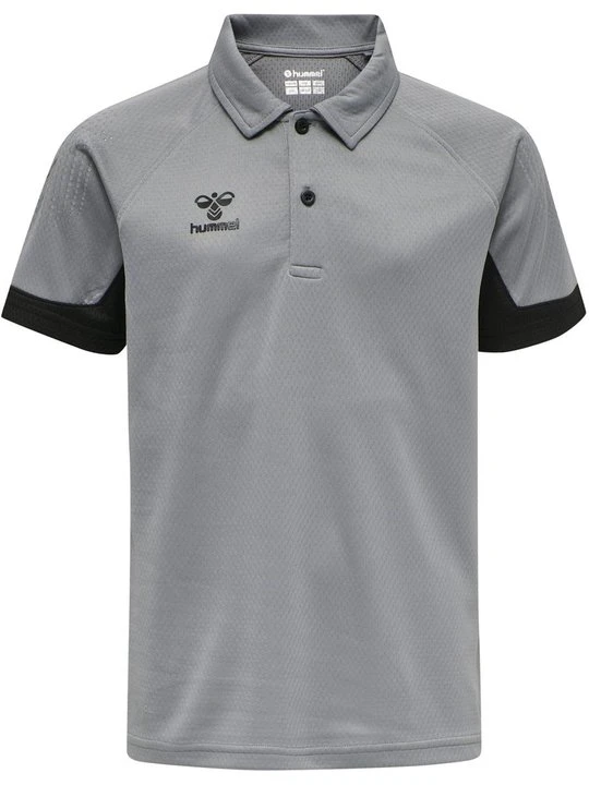 Zdjęcie produktu Koszulka polo Hummel szary melanż