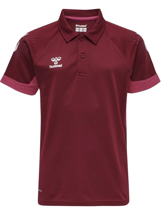 Zdjęcie produktu Koszulka polo Hummel ciemnoczerwony