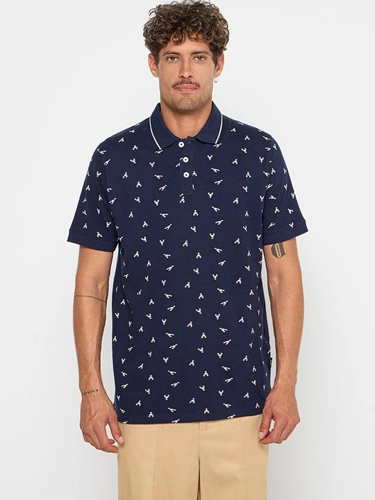 Zdjęcie produktu Koszulka polo INDICODE niebieski denim