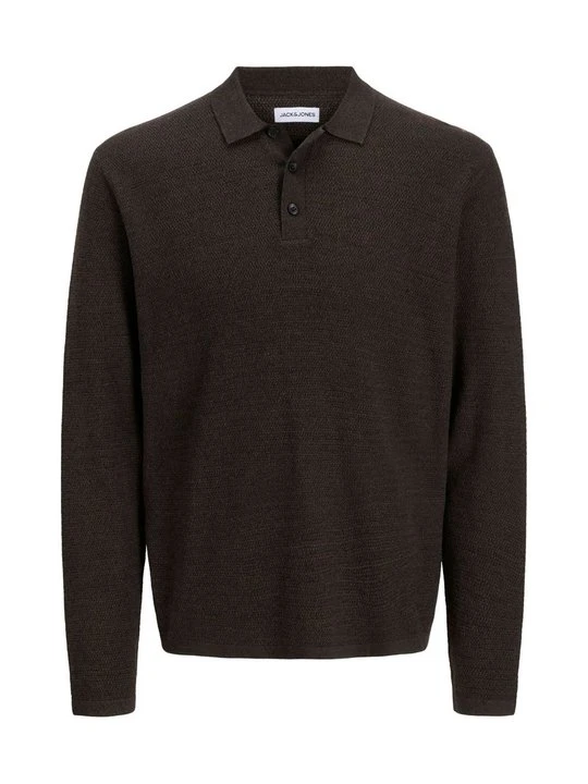 Zdjęcie produktu Koszulka polo Jack&Jones ciemnobrązowy