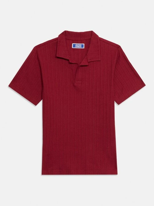 Zdjęcie produktu Koszulka polo Jack&Jones ciemnoczerwony