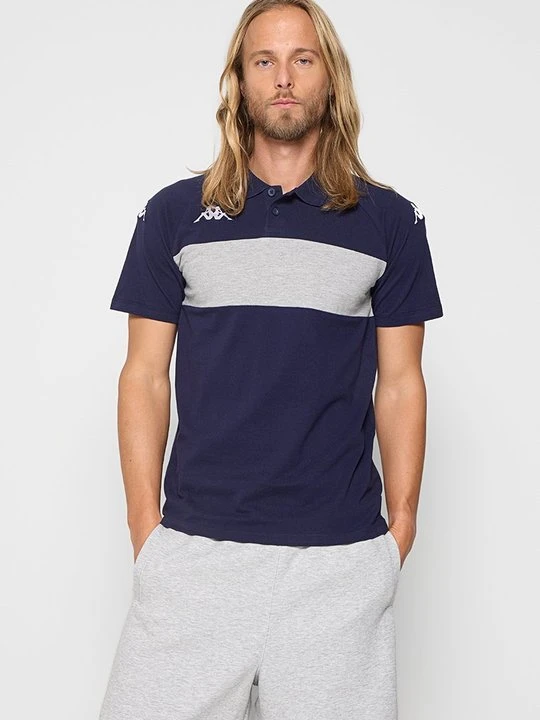 Zdjęcie produktu Koszulka polo Kappa błękit królewski melanż