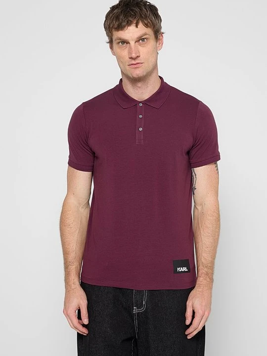 Zdjęcie produktu Koszulka polo KARL LAGERFELD jagodowy