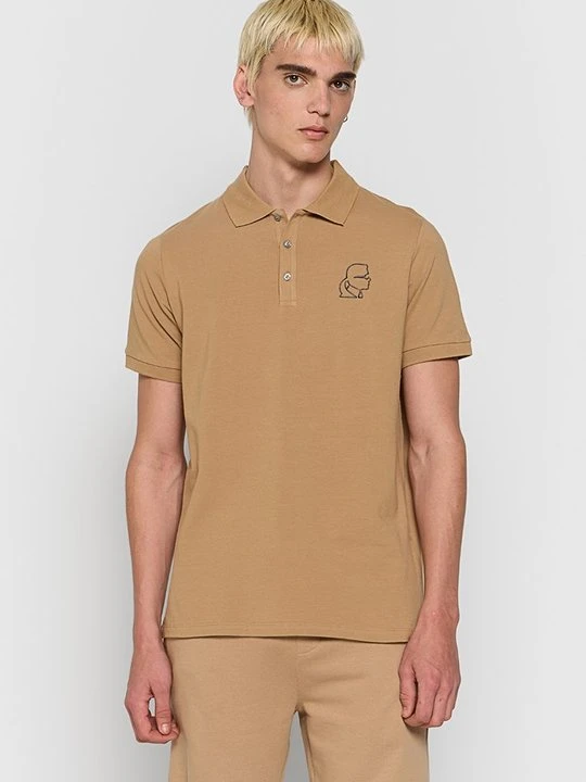 Zdjęcie produktu Koszulka polo KARL LAGERFELD jasny brąz