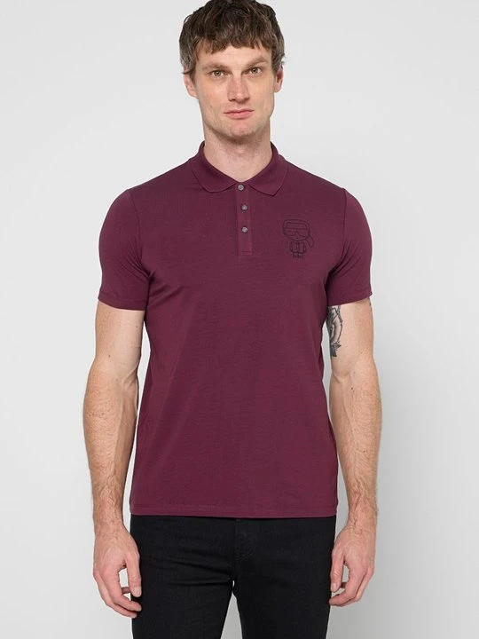 Zdjęcie produktu Koszulka polo KARL LAGERFELD jagodowy