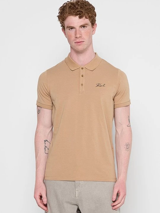 Zdjęcie produktu Koszulka polo KARL LAGERFELD piaskowy